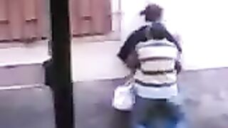 I wanted to fuck right on the street, so we didn’t go into the house