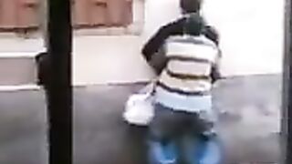 I wanted to fuck right on the street, so we didn’t go into the house