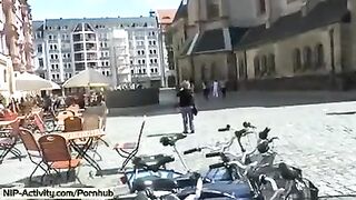 I took my clothes off and showed my pussy in the park