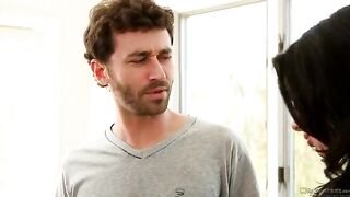 Sexy brunette Veronika Avluv gets her pussy railed by two studs