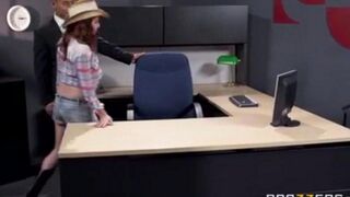 An Asian guy fucked his secretary at the workplace hard