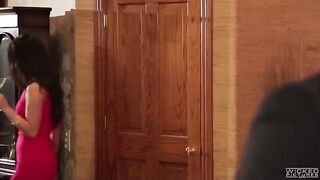 Sisters shared the dick of a friend in the bathroom