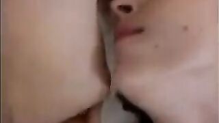 A friend licked sperm from the vagina and anus