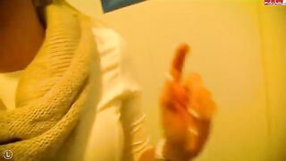 A girl made a blowjob for a stranger in the toilet, showcasing her wild side