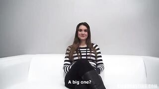 A sexy girl came to the casting in Czech and was fucked