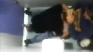 The camera in the toilet captured two guys engaging in oral play