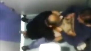 The camera in the toilet captured two guys engaging in oral play