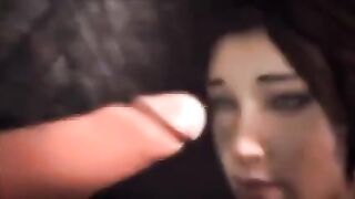 Lara Croft in a bad situation