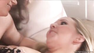 A pair of mature lesbians are having fun with each other’s bodies