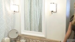 The husband decided to have sex with his wife in the bathroom