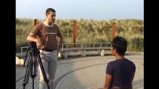 An Indian girl is fucking with two guys in an intense threesome