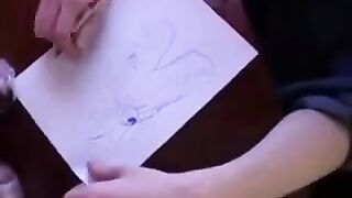 Instead of lessons, the guy screwed his mom's pussy