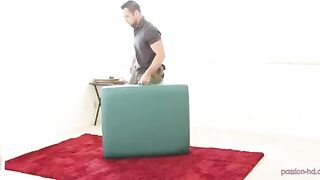 A man fucks his client after making massage for her
