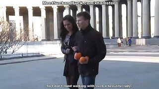 Passionate sex after a romantic dinner with a beautiful girl