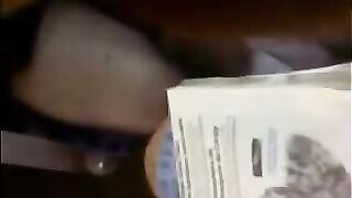 A guy caressed the girl’s pussy through her skirt