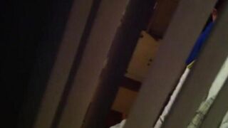 He shoots a hidden camera as his neighbors have sex