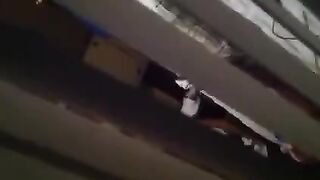 He shoots a hidden camera as his neighbors have sex