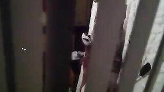 He shoots a hidden camera as his neighbors have sex