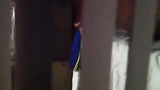 He shoots a hidden camera as his neighbors have sex