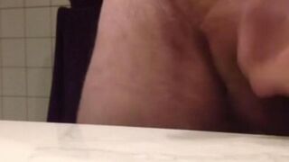 Fingered cunt with hot spunk splattered on the table