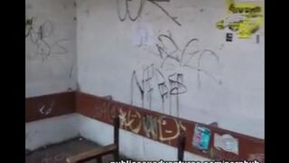 A girl is not ashamed to have sex in public places, she loves it