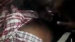 Negro man fucks his fat wife in her ass hole