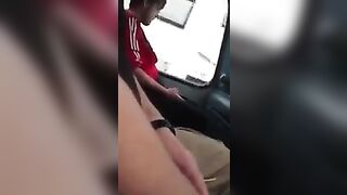A guy jerks his cock on the bus, just like in the fantasies