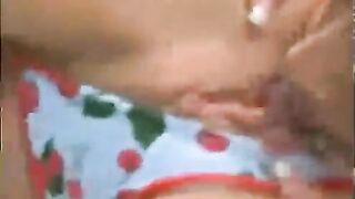 Hard lesbian sex with a beautiful mature model