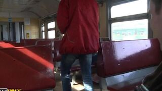 A girl was picked up in the train and taken to a hardcore gangbang