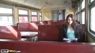 A girl was picked up in the train and taken to a hardcore gangbang