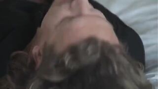 The man fucked the girl with beautiful big tits and cancer