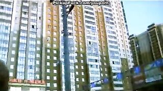 Fella arranged a meeting with a blonde on the street and fucked her
