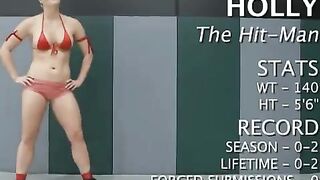Girl has a hard time with a thick strap-on during lesbian sex