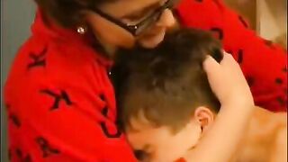 A hot woman in glasses got a guy to fuck her hard