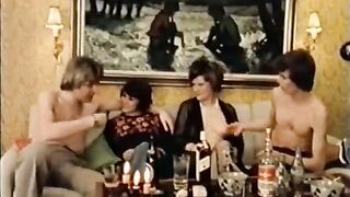 The depraved girls learn the lesson of anal sex right through the pantyhose