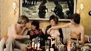 The depraved girls learn the lesson of anal sex right through the pantyhose
