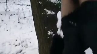 The guy tried to freeze his dick and pussy with time