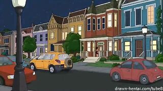 The porn parody of the famous TV show "Family Guy" episode