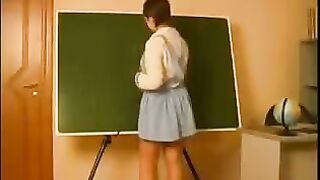 An old teacher seduced his student and fucked her hard