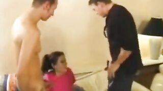 The young nanny lost her virginity and got fucked hard