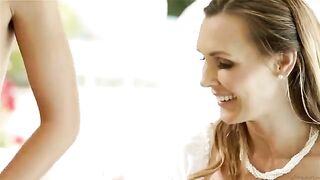 Three girlfriends chatted about sex and then fucked