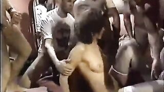 Let a young slut into the circle to have your way with her