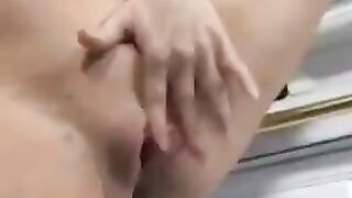 A man made a creampie in the womb of a pregnant beauty