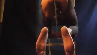 A lucky guy cures his cancer with a stiff cock and pantyhose