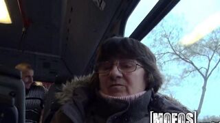 Girl was fucked in her ass right on the bus