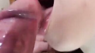 An aged guy is fucking with young girls and gives them his cum