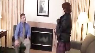 A fat woman satisfies her boss in this steamy encounter