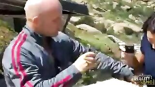 A girl with a fiery mane has an unexpected encounter