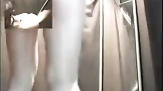 There is a hidden camera in the locker room of underwear store