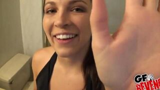 Beautiful bathroom sex, quick and passionate